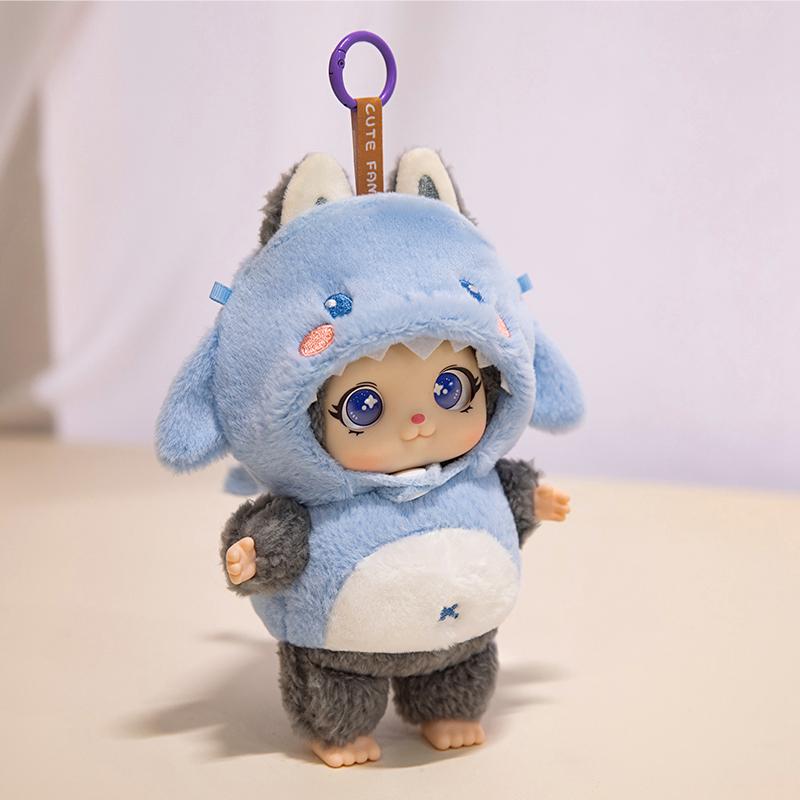 New Style Adorable Family Animal 2.0 Plush Toy Multiple Style To Match Clothes DIY Doll Vinyl Pvc Face Pendant Keychian Kid Gift