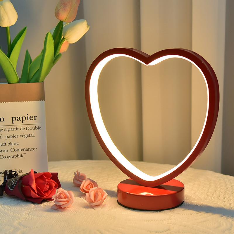 1Pc Creative Red Wedding Lamp New Wedding Room Decoration Wedding Desk Lamp Bedroom Bedside Lamp Bridal Dowry Lamp Gift