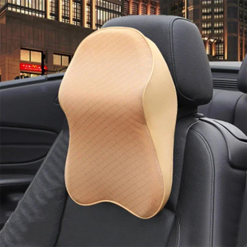Car Neck Cushion Seat Pillow Headrest Lumbar Support for Back Pain Relief Office Chair Memory Foam Ergonomic Design