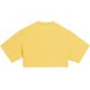 Li Ning CF X Haizhenwang Designer Collaboration Training Series Solid Color Reflective Logo Loose Short T-Shirt Women Tops Yellow ATSSB52-3