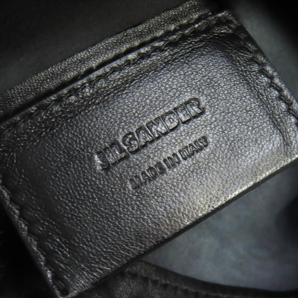 Excellent JIL SANDER Shoulder Bag Curve Crossbody Calfskin Lambskin J07WG0082 Used