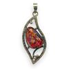Natural Opal Pendant 28 ct Australian 925 Sterling Silver Oval Cut October Birthday Birthstone