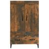 Vidaxl Cabinet, Smoked Oak, 70X31X115 Cm, Wood-Based Material