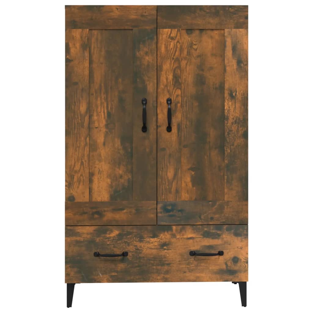 Vidaxl Cabinet, Smoked Oak, 70X31X115 Cm, Wood-Based Material