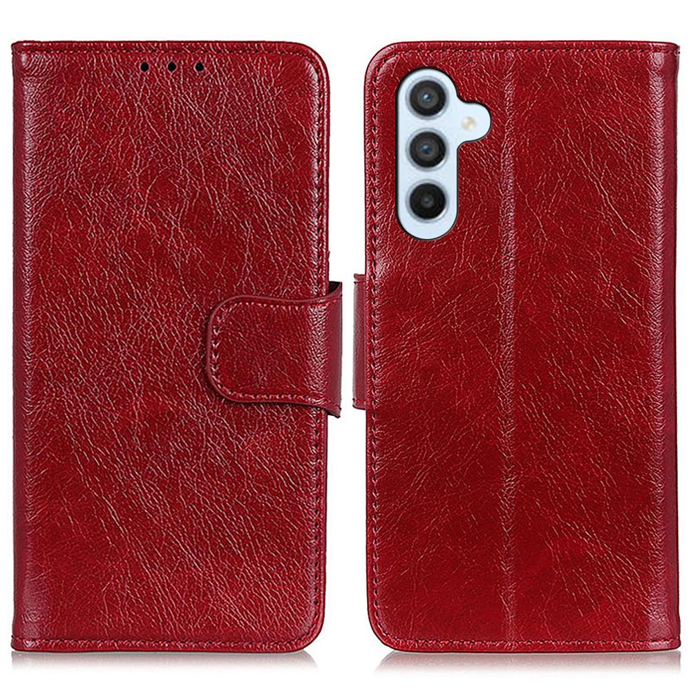 For Samsung Galaxy S26+ Phone Case Nappa Texture Split Leather Wallet Phone Cover