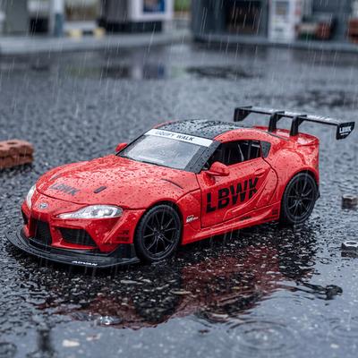 VLZH5 1:22 Toyota GR Supra A90 Liberty Walk LBWK Widebody Modified Vehicle Alloy Racing Car Model Diecast Sports Car Collectibles Gift