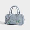Trendy Embroidered Denim Tote Bag for Women 2025 New Handbag Fashion High-end Shoulder Crossbody Bag