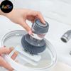1pcs Kitchen Cleaning Brush 2 In 1 Handle Cleaing Brush with Removable Dishwas Ng Automatically Add Liquid Pot Was Ng Brush