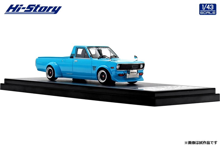Hi Story Datsun SUNNY TRUCK Customized Turquoise Blue Finished Product 1/43 (1979)