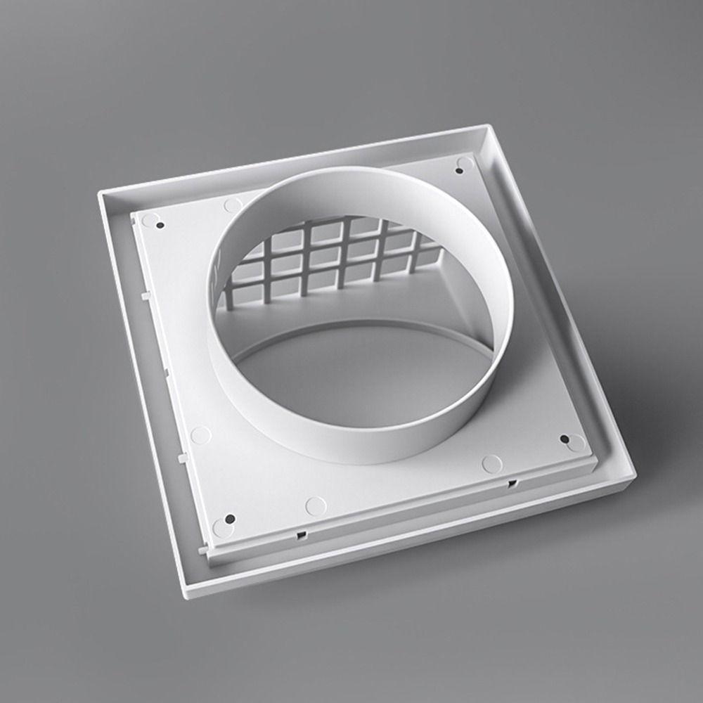 Grilă de Ventilație de Perete Exterior cu Valvă Material ABS Hotă de Bucătărie Conductă Ieșire Aer Perete Exterior