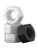 M2 M2.5 M3 M4 M5 M6 M8 M10 M12 M14 M16 M18 M20 Nylon Plastic Hex Hexagon Nuts White Black Nylon Nut Insulation Hexagon Locknut