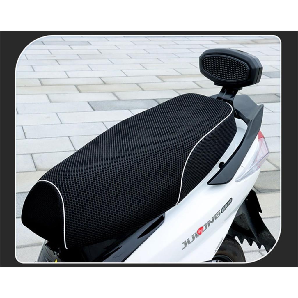 Scooter Seat Cover for Motorcycles and 3D Mesh Seat Cover with Seat Universal Fit for Cygnus Address Spacy Easy Installation Motorbikes, Breathable,