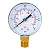Upgraded Pressure Gauge 50mm Low Pressure Gauge Dual Scale Pressure Gauge 1/4" BSPT Thread for Fuel Air Oil Water Gas D57B