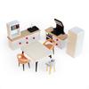Kids Toy Kitchen Layout Ornaments 1:12 Scale Mini Furnishing Miniature Dollhouse Furniture