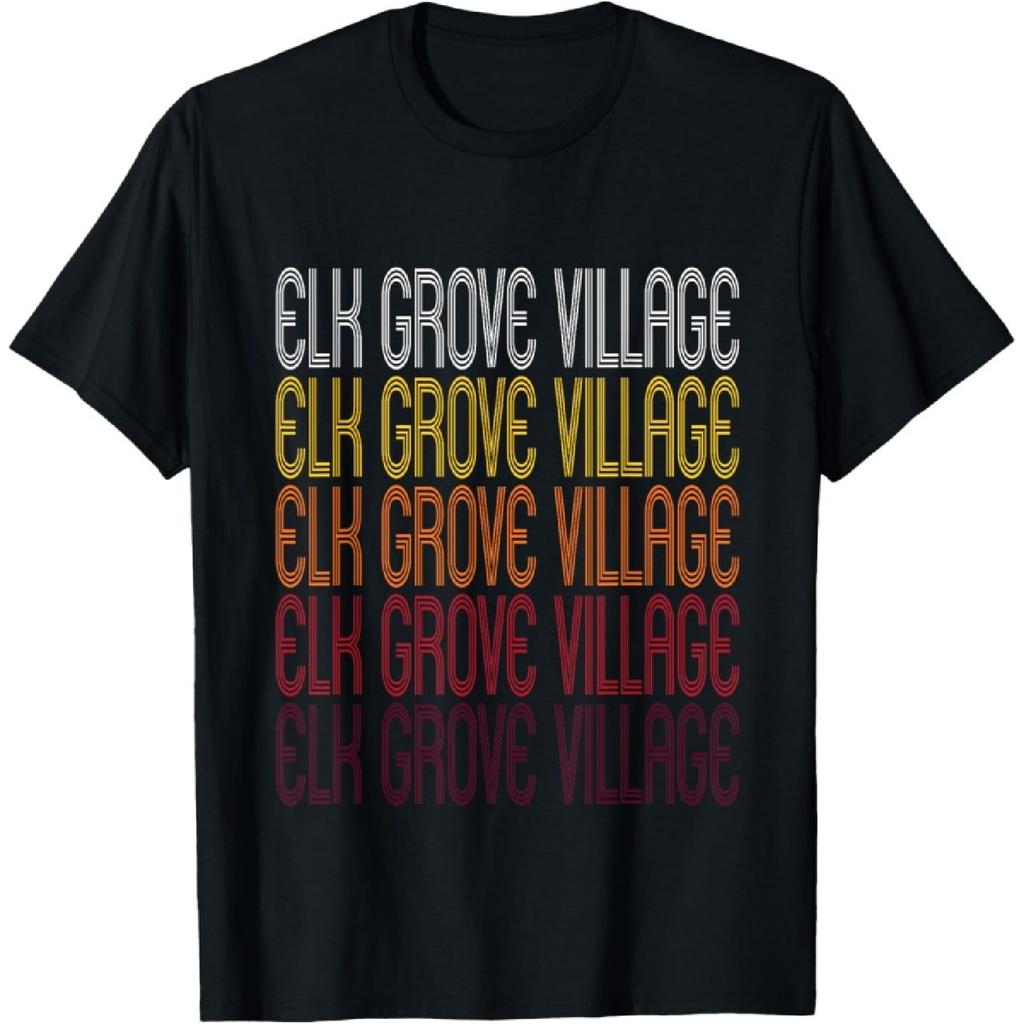 Elk Grove Village, IL _ Vintage Style Illinois T-shirt