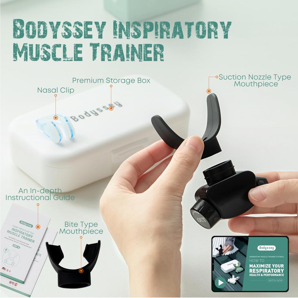 Bodyssey Breathing Trainer | 64-level Adjustment, 2 Types of Mouthpiece,