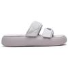 Fila Donut Fashion Versatile Casual Thick Sole Velcro Non-Slip Slide Sandals Women Sandals Light-Gray Purple F12W221503FGA