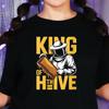 King of the Hive Beekeeper T-Shirt, Funny Honey Lover Graphic Tee