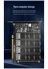 PCIe X16 Quad M.2 NVMe Expansion Card - 4-Bay RAID, Supports Software RAID, 2TB per Drive.