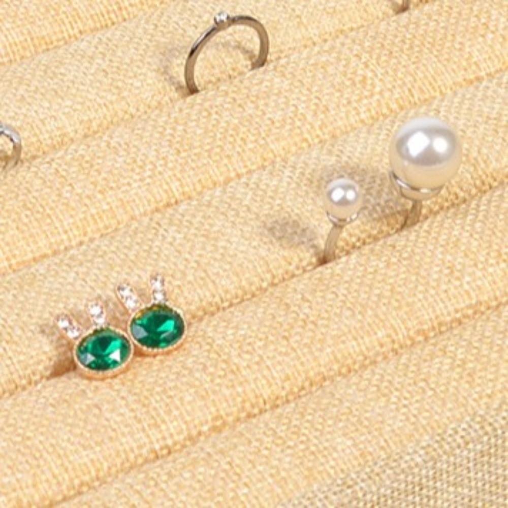 Multifunctional Linen Jewelry Tray Retro Jewelry Organizer Jewelry Box  Boutique