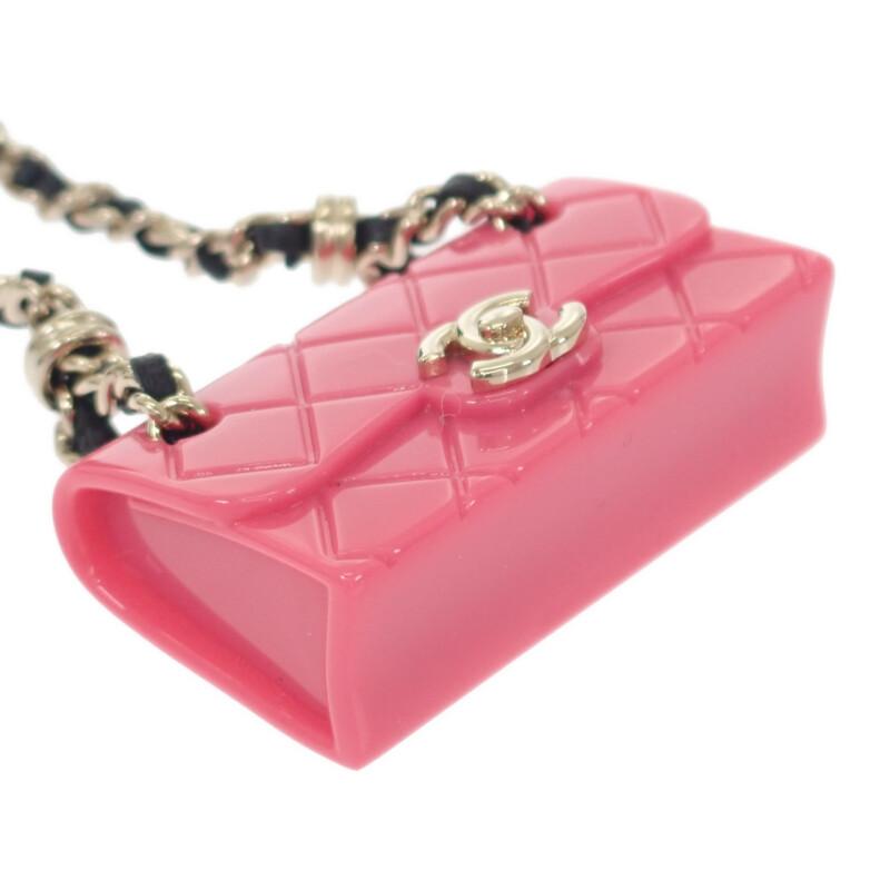 CHANEL  ABA121 Bag charm pink Women