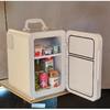 20L Double Door Compact Refrigerator Energy Star Mini Fridge with Freezer Temperature Settable