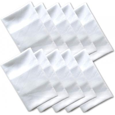 Kokon Tenugui White Plain Sturdy Fabric 10 Sheets  Fray Resistant 