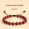 Genuine Hand-Woven Cinnabar Bracelet: Authentic Benmingnian Amulet for Men and Women