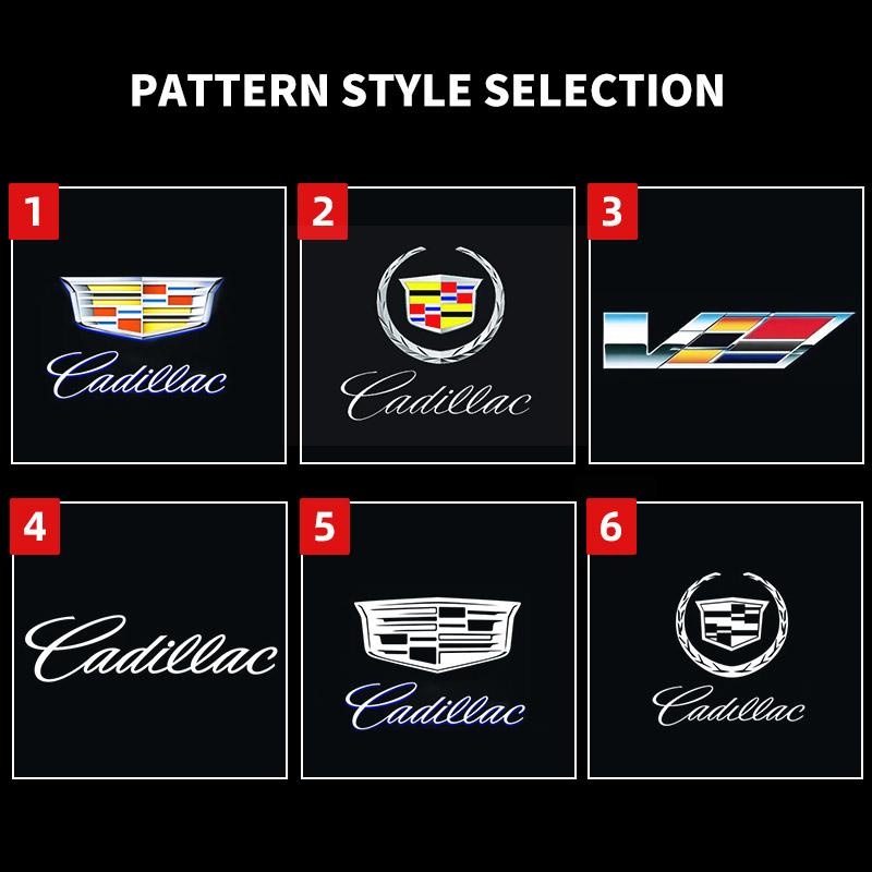 2 Stück Auto Tür Willkommen LED Projektor Laser Logo Türlicht für Cadillac CT5 CT6 XT4 XT5 XT6 ATS SRX XTS CTS Zubehör
