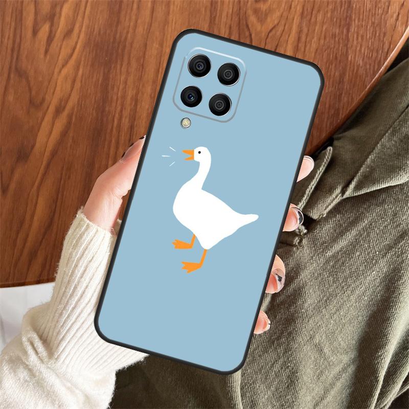 Cute Cartoon Duck Case For Samsung Galaxy M14 M34 M54 M12 M32 M52 M15 M11 M13 M06 M16 M36 M56 M31 M53 M35 M55