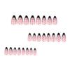 French Black Almond Polka Dot Wearable Nail Tips - Stylish Nail Art
