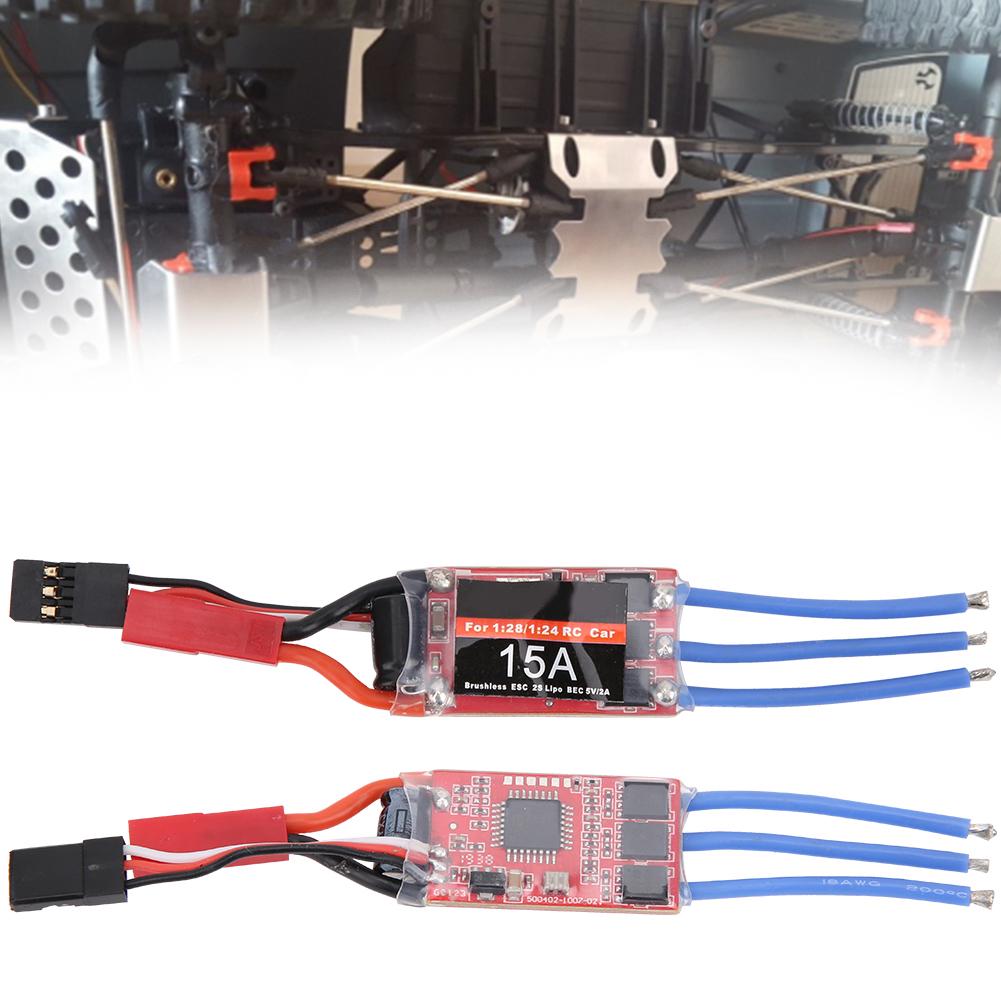 15A RC Brushless ESC Remote Control Car Upgrade Accessories for 1 28 1 24 JST Power Plug