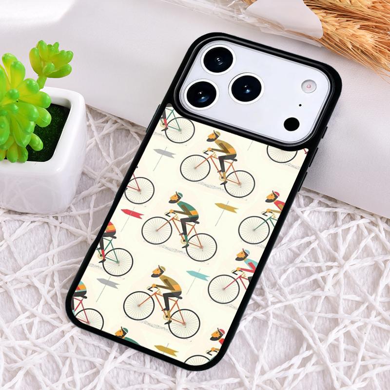 BIKE CYCLING Sport Handyhülle für iPhone 17 Air 16 15 11 12 14 13 Pro Max Stoßfeste Hülle