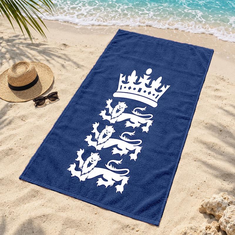 Toalla de Playa de Microfibra de la Selección Nacional de Fútbol de Inglaterra Secado Rápido Libre de Arena Ligera Toallas de Playa para Viajes Natación Acampada