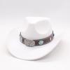 High-End Western Cowboy Hat Vacation Travel Ethnic Style Tibetan Woolen Jazz Top Hat