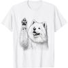 Samoyed Raising Paw Design For Dog Owner T-Shirt for Men Women Kids