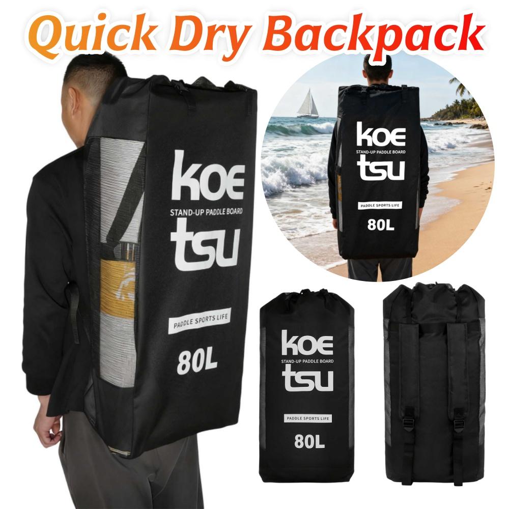 80L Paddleboard Rucksack Surfbrett Reisetasche Trage für Stand Up Paddle Board Träger Surfen Trockentaschen für SUPs Kajakfahren