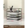 Wall-Mounted Multifunctional File Holder Wall Iron Multi-Layer Folder Storage Box Office Tableware Storage Handy Gadget