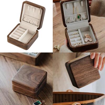Stylish Packaging Box Travel Necklace Storage Box Elegant Jewelry Packaging Box Elegant Jewelry Case for Jewelry Rings