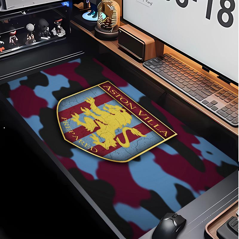 Tappetino per Mouse Stampa Calcio Aston Villa Non?Tappetino Antiscivolo in Gomma per Scrivania Impermeabile Mousepad da Gioco per Laptop Ufficio Desktop