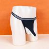 YWZAO Insertable Anal Plug Mens Underwear Thong Separate Pouch Design Black N28