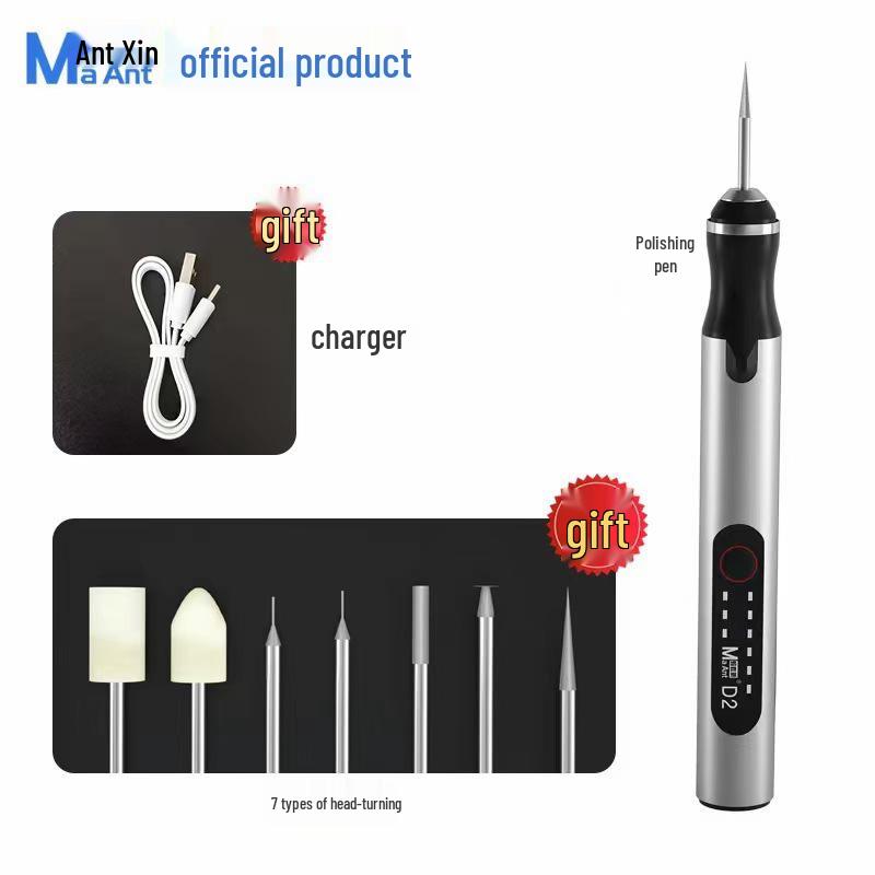 

Ant Xin D2 Adjustable Speed Electric Polishing Pen for Mobile Repair: Polishes, Cuts, Removes Rust, Engraves, and Disassembles.