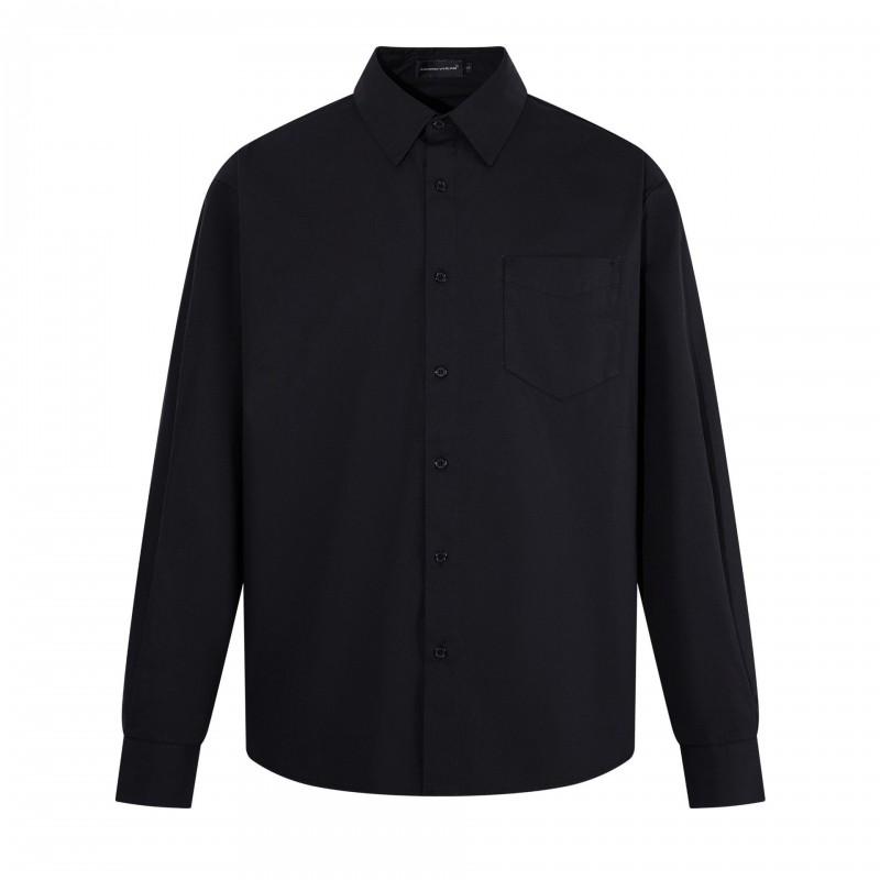 Mens Streetwear Shirts Solid Color Loose Fit Long Sleeve Turn-Down Collar Casual Outerwear Teens Adults