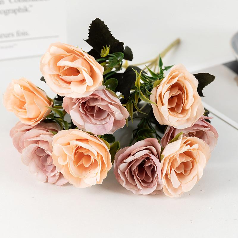 Flower Rose Simulation Wedding Bride Holding Flowers Living Room Decoration