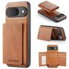 For Magsafe Magnetic Solid Color Fold Wallet Card Slot Bracket Leather Phone Case For Google Pixel 10 Pro XL 9A 8A 7 8 9 Pro XL