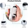 Handheld Pocket Microscope 60X 120X Magnification With Phone Clip LED Light Kids Science Educational Toy For Outdoor Study