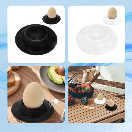 5Pcs Boiled Egg Holder Food Grade BPA Free Compact Design Portable Stackable Egg Cup Tray with Stable Base