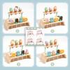 Wooden Simulation Ice Cream Shelf Children Puzzle Interactive Toy For Imaginative Role Play