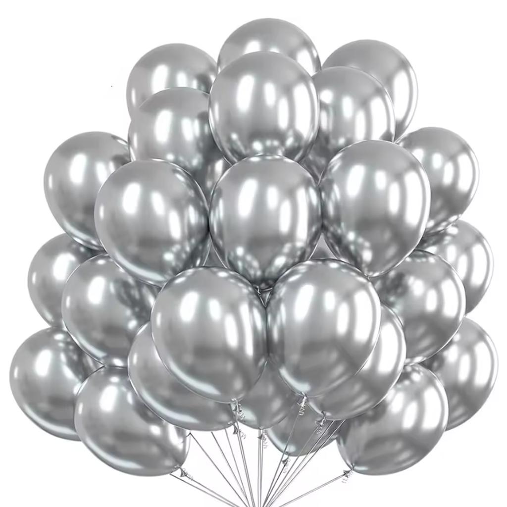 5/10/12inch Metallic Black Blue Balloon Chrome Hot Pink Rose Gold Balloon BabyShower Boy Girl Birthday Wedding Party Decoration