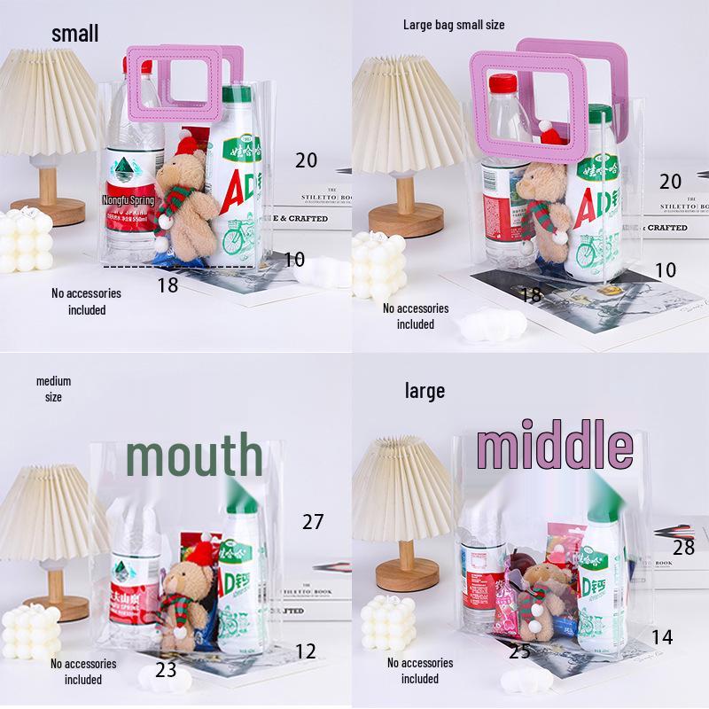 Transparent PVC Wedding Candy Laser Gift Bag